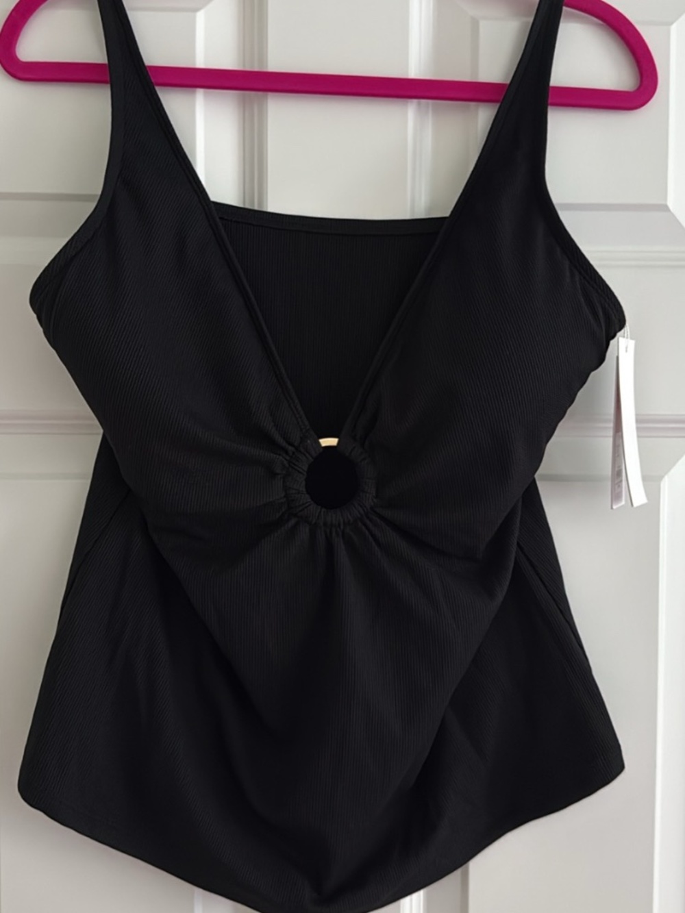 New with tags Lilly Pulitzer black tankini top size 16